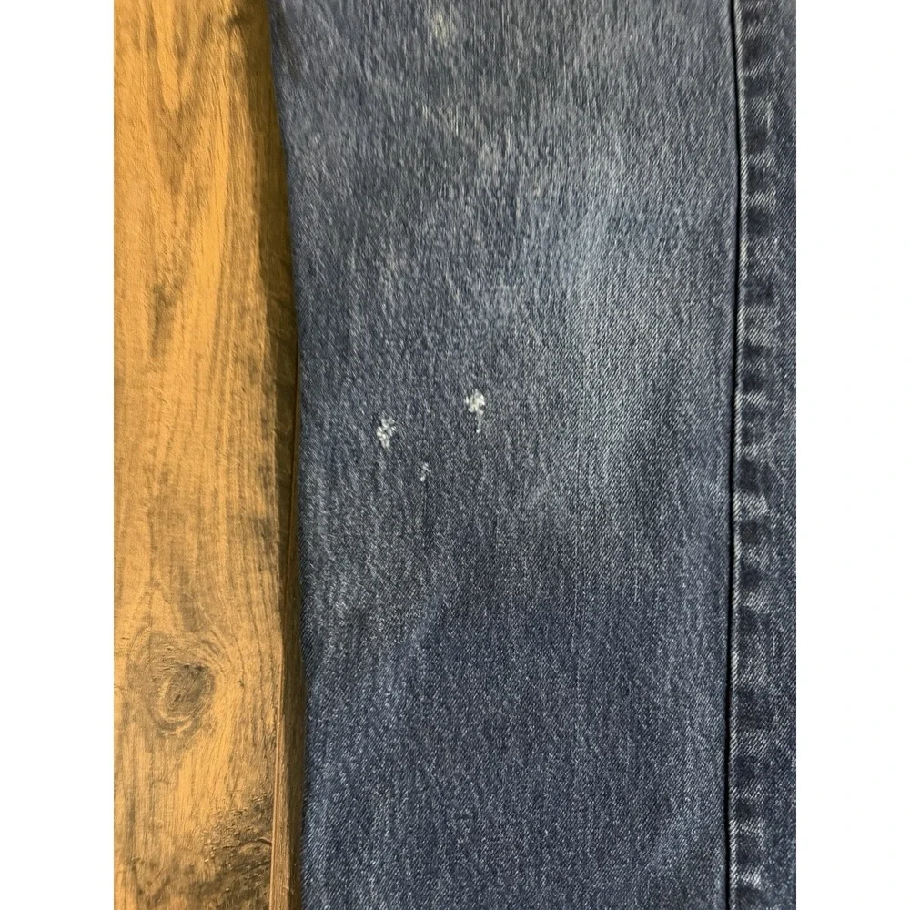 Levis 505 Jeans Mens 38x34 Regular Fit Straight Medium Wash Blue Denim Stretch